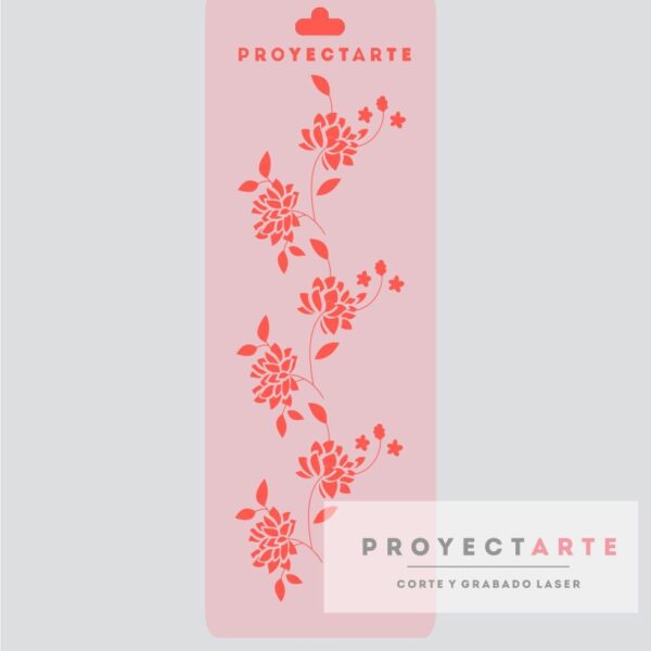 Stencil enredadera de 6 flores