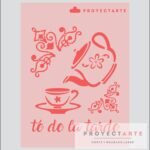 Stencil té de la tarde