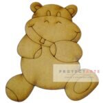 hipopótamo con diente afuera