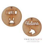 Llavero personalizado medalla simple