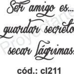 Sello texto Ser amigo