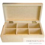 Caja de té 6 reparticiones