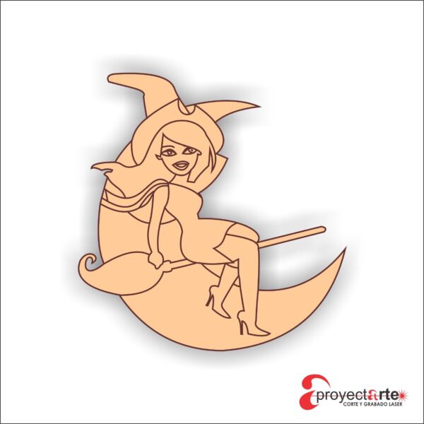 Bruja en luna