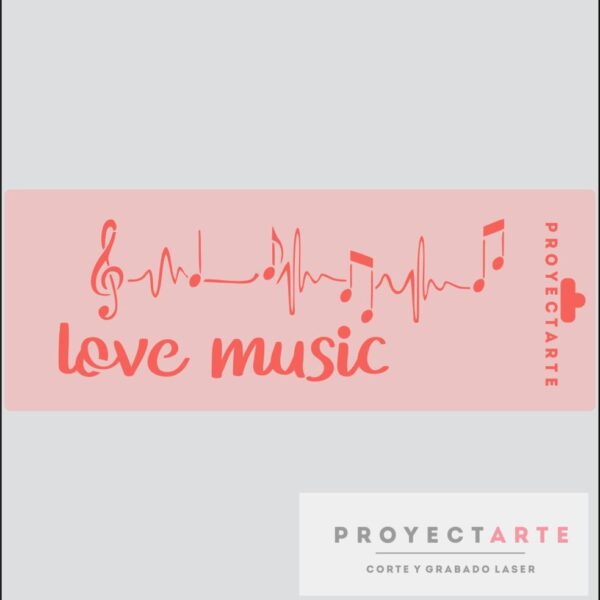 Stencil love music chico