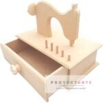 Costurero maquina de coser con porta hilos y cajon