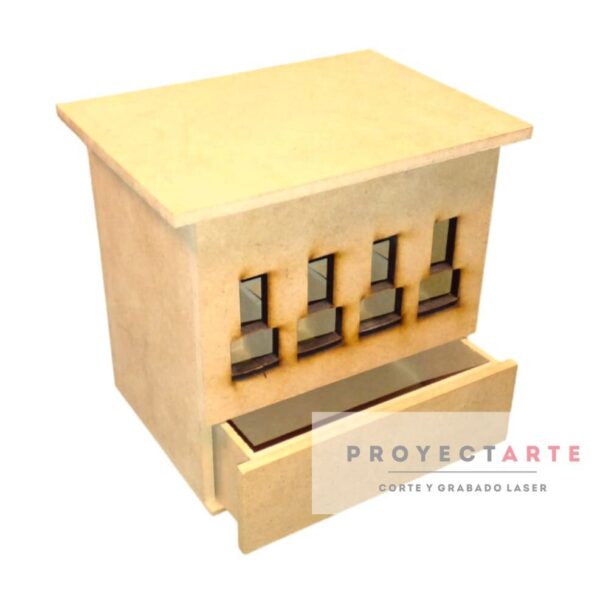 Porta esmaltes con cajón