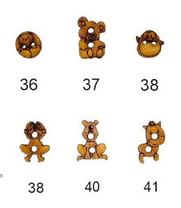 Botones Colección Animales Bebé