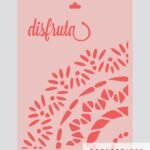 Stencil Disfrutá cuarto mandala