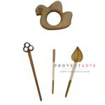 Botón pasador forma pajaro