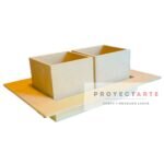 Bastidor de 16x26cm o bandeja para 2 cubos