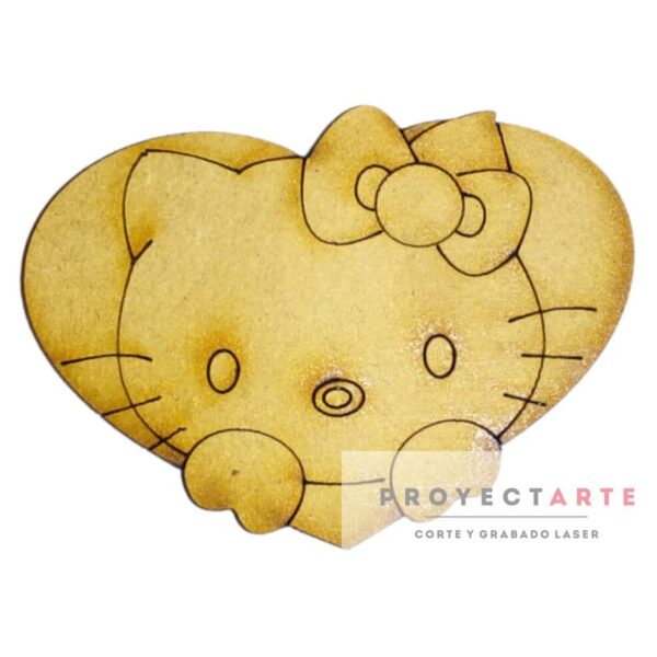kitty en corazon