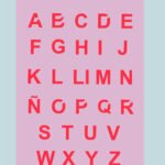 Stencil Abecedario 2cm cada letra