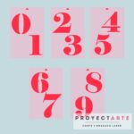 Números 15cm el par