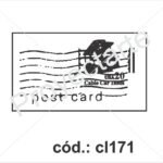 Sello post card