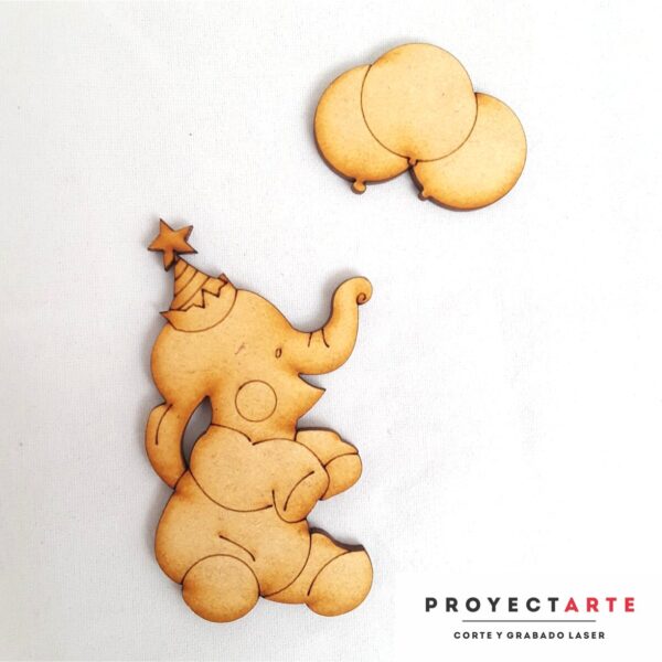 Elefante con globos