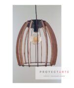 Pack Set 2 Lámparas Lumina Techo Colgante Proyectarte Madera - Image 2