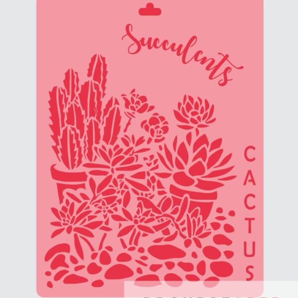Stencil succulents & Cactus