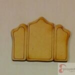 espejo triple - figura de baño