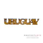 Uruguay letra curva en mayúsculas (largo)