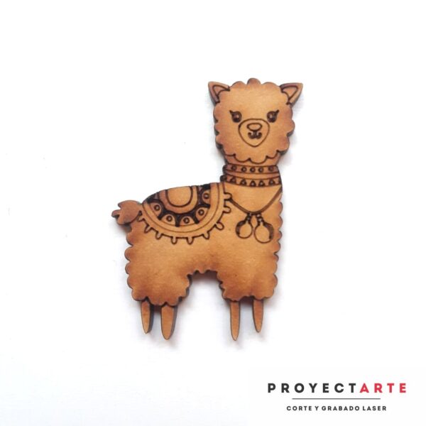 Llama con borlas