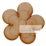 flor cinco pétalos doble