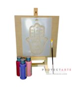 Kit Arte Proyectarte, Mini Atril, Pinturas, Pincel Y Stencil - Image 5