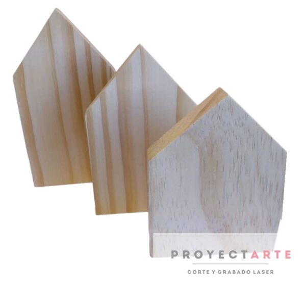 Pack 3 casitas en madera