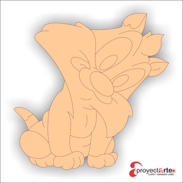 silvestre con cabeza de lado