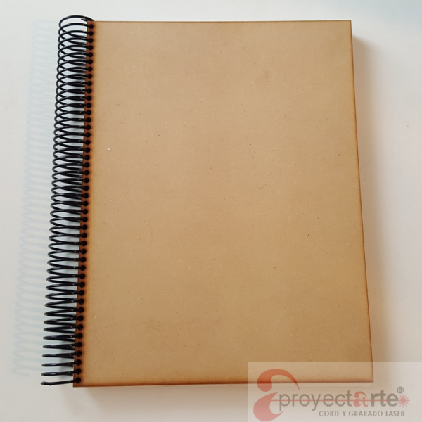 Cuadernola de clase 150 hojas con espiral tapa de mdf