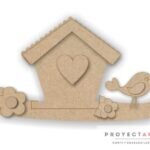 Casita con rama y apliques