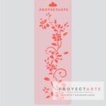 Stencil enredadera de flores chico