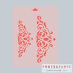 Stencil Esquinero arabesco 2 medidas