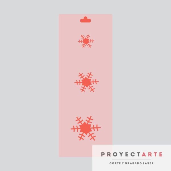 Stencil Copos de nieve chico