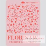 Stencil tulipanes floristic