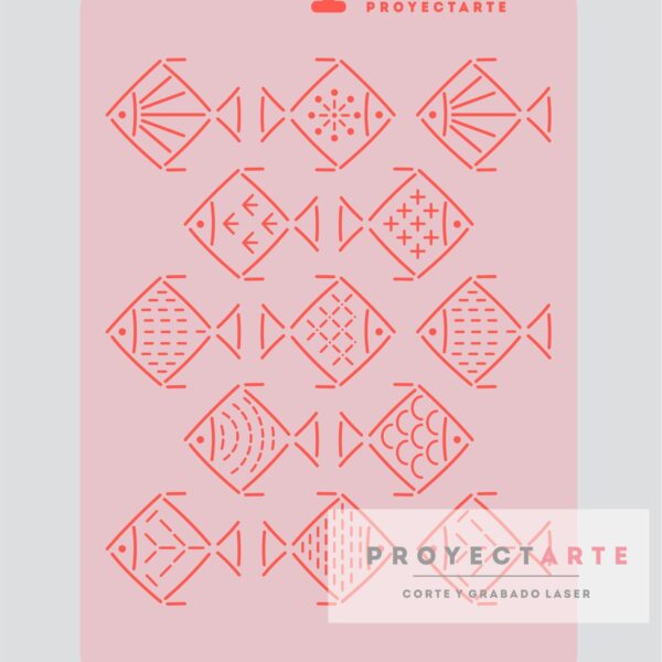 Stencil peces