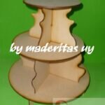 Base Cup Cakes 3 pisos