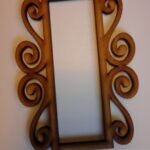 Marco rectangular con arabescos