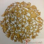 Mandala de flores y pájaros