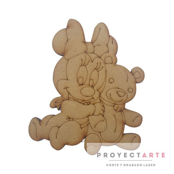 Minnie con oso