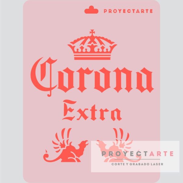 Stencil Chapa Corona