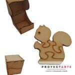 Colección cajitas enojadas -puzle ardilla