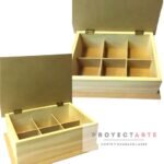 Caja de te x6 madera