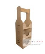 Bodega Proyectarte, Vinera Madera, Soporte 3 Botellas Vino - Image 2