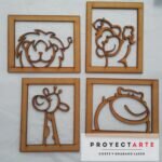 Cuadros de animales de safari