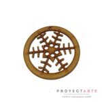 copo de nieve en aro