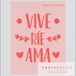 Stencil vive rie ama