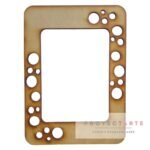 Marco de círculos calados