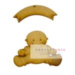 bebé con cartel paracaidas