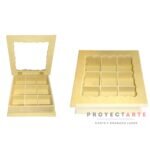 caja de te x9 reparticiones con tapa de acrílico