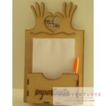 Soporte para notas manitos feliz día